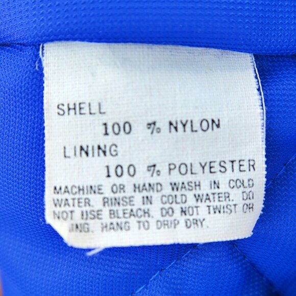 Vintage 1980s King Louie Pro Fit "Comet Pride" Blue Nylon Bomber Jacket Large - Picture 9 of 11